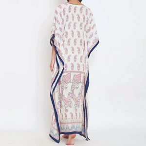 Robe Kaftan à Broderies, Coupe Ample, Longue, Fournisseur en Gros, Fabricant, Usine de Production Personnalisée - Product Image 5