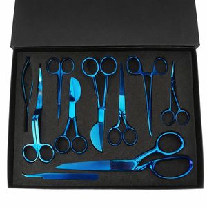 Semplix scissors <b>set</b> blue (10-piece) | Precision stainless steel scissors for <b>sewing</b> & embroidery - Product Image 1