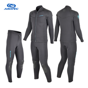 Traje de Neopreno Profesional Aropec de 3mm Superelástico de 2 Piezas - Forro Térmico de Felpa y Construcción GBS, Equipo de Neopreno Ecológico OEM/ODM - Product Image 1