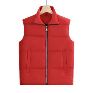 Custom Logo Unisex Padded Outdoor Sleeveless <b>Jacket</b> Men's Glossy Puffer Vest Men's Winter Coat - Product Image 4