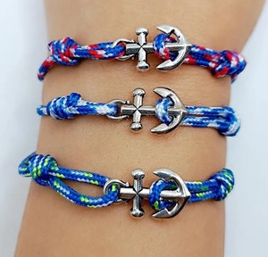 Premium Handwoven Leather and Cotton Children's Cute <b>Bracelet</b> with Adjustable Knot Closure for Anniversary - Product Image 1