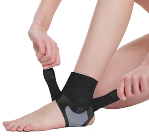 Attelle de cheville réglable en néoprène respirante avec fermeture auto-agrippante pour la protection et la stabilisation des entorses de la cheville, unisexe, fitness - Product Image 5