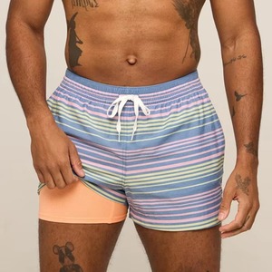 Short de bain homme personnalisé avec logo, coupe classique, séchage rapide, poche interne pour clés, ajustement sécurisé - Product Image 2