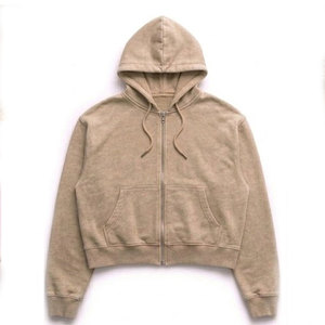 Sweat-shirt à capuche en tricot surdimensionné personnalisé style streetwear, en coton épais pour l'hiver, avec poche écologique, unisexe pour hommes et femmes - Product Image 1