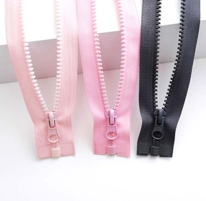 Eco-Friendly <b>Zipper</b> Manufacture Fancy Open End Zip Colorful Plastic Resin <b>Zipper</b> for Clothes - Product Image 4