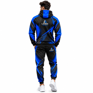 Survêtement de sport personnalisé haut de gamme par sublimation pour équipes sportives – Ensemble veste et pantalon d'entraînement respirant - Product Image 4
