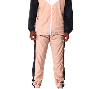 <b>Lightweight</b> Waterproof Hooded Fleece Sports Tracksuit <b>Jacket</b> and Pants Set Breathable Windproof Men's Outdoor Running Wear - Product Image 5