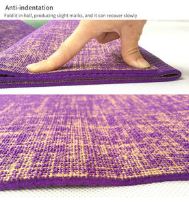 Tapis de yoga en jute naturel éco-responsable – Tapis d'exercice artisanal durable pour la remise en forme, le bien-être et la méditation - Product Image 5