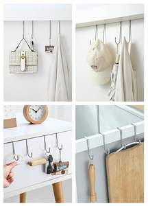 Solitude Heavy Duty Carbon Steel Over Door Hanger for Cloths, Drill Free Door Hanging <b>Hooks</b> for Bathroom, Bedroom, <b>Kitchen</b> | - Product Image 5