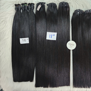 Cheveux naturels bruts 100 % authentiques du Vietnam, non-Remy, vierges, ondulés, lisses comme des baguettes, tissage double machine, toutes les couleurs disponibles - Product Image 4