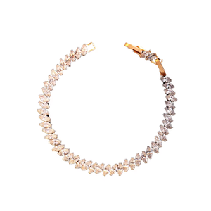 Bracelet tennis de luxe en moissanite taille marquise certifié GRA, en argent sterling 925, bijoux de mariage pour femme - Product Image 5