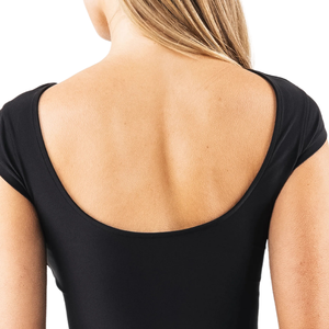 Camiseta de Manga Corta de Doble Capa con Espalda Descubierta para Mujer, Ajuste Elástico, Tela Suave, Ropa Deportiva Informal para Yoga, Gimnasio y Uso Diario - Product Image 6