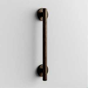 Modern Brushed Gold Durable Antirust Oval Base Cabinet Pull Handle Stainless Steel Kitchen Drawer <b>Wardrobe</b> Furniture <b>Hardware</b> - Product Image 2