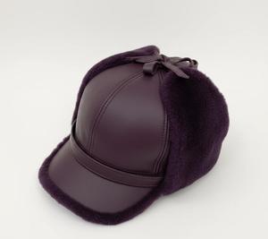 Premium Genuine Sheepskin Leather Women's Trapper Cap – Luxury Faux Fur Winter <b>Hat</b> - Product Image 2