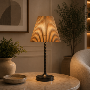 Botanical Vine Scroll Metal Table Lamp Nature Inspired <b>Leaf</b> Design Elegant Decorative Bedside Living Room Accent <b>Lighting</b> - Product Image 5