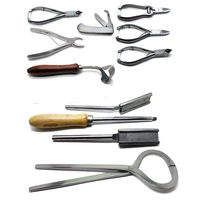 Ensemble d'instruments vétérinaires de haute qualité pour le soin des sabots de cheval : couteau, testeur, forceps, râpe – Lot de 10 outils professionnels en acier inoxydable