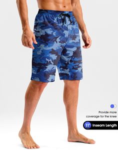 Premium Summer Beachwear Board Shorts <b>Mens</b> Quick Dry Swim <b>Trunks</b> Breathable Lightweight Polyester Shorts with Elastic Drawstring - Product Image 4