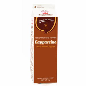 Meilleure Vente Crème Non Laitière en Gros Fabrication OEM/ODM HALAL pour Boulangerie Crème de Topping Mélangée pour Cappuccino 1KG Bon Prix - Product Image 1