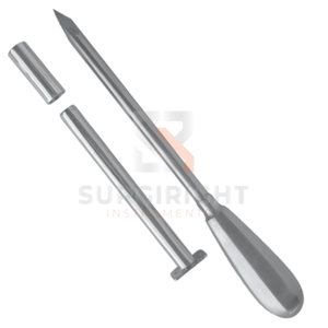 เครื่องมือผ่าตัดชนิดทรอคาร์แบบใช้ซ้ำได้ ด้ามจับสแตนเลส สำหรับสัตว์ ยี่ห้อ Blush รุ่นพรีเมียม สำหรับควบคุมอาการท้องอืดในโค ได้รับมาตรฐาน CE - Product Image 1