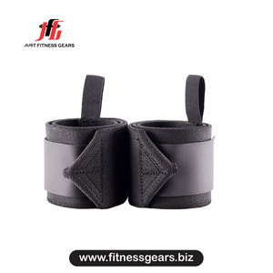 Support de poignet en polyester réglable avec fermeture auto-agrippante pour la musculation unisexe - Product Image 3