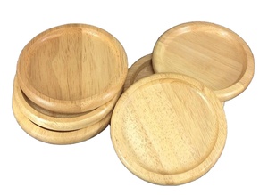 Top vente Logo personnalisé sous-verre en bois de bambou avec couvercle en bois tapis et tampons élégants pour bocal à bougie en verre - Product Image 4