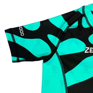 Wholesale OEM Jiujitsu Judo MMA <b>Compression</b> Rashguard <b>Shirts</b> Short Sleeve Quick Dry UPF50+ Anti-Bacterial Custom Unisex - Product Image 4