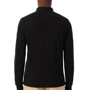 Nueva Camisa de Hombre de Manga Larga, Tejida en Algodón Piqué Elástico, Puños Acanalados, Corte Regular, Transpirable, Suave, Cómoda para Uso Diario, Estilo Casual - Product Image 2