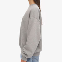 NANJU INTERNATIONAL Nouveau style Sweat-shirt en molleton uni de qualité supérieure pour femme 100% Coton Broderie Anti-rétrécissement Coupe ample Marque privée