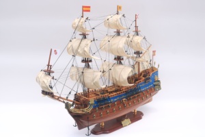 Maqueta de Barco de Madera Hecha a Mano, San Felipe, Ciudad de Ho Chi Minh, Gia Nhien, Antiguo, Decorativo, Coleccionable, Detalles de la Mejor Calidad - Product Image 6