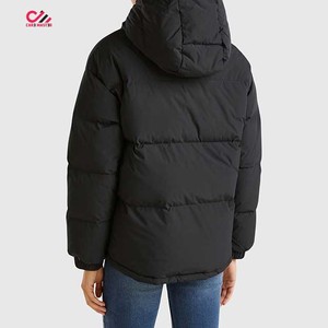 Doudoune à capuche pour femme, manteau d'hiver ample vert, vêtement d'extérieur chaud pour femme, rembourrage en polyester, longueur standard - Product Image 4