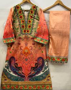 Vestidos pakistaníes salwar kameez de terciopelo para damas, vestido salwar kameez de alta calidad, ropa de estilo islámico para mujeres. - Product Image 5