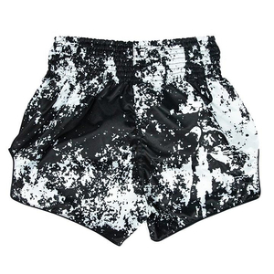 Shorts de boxe ajustés confortables 100 % polyester Fair Tex, élastiques, séchage rapide, anti-rétrécissement, logo avant, arts martiaux, MMA, grappling - Product Image 6