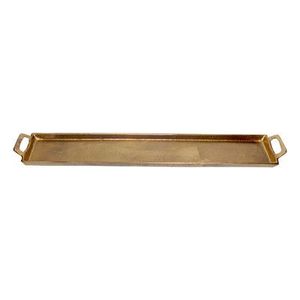Handmade <b>Gold</b> Plated Metal <b>Serving</b> <b>Tray</b> For Tea Coffee Desserts And Elegant Dining Table Presentation - Product Image 1