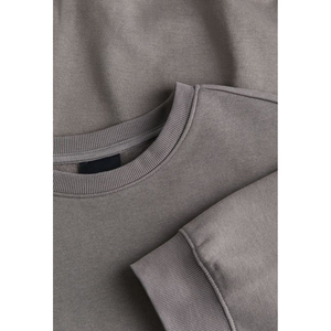 Sweat-shirt décontracté pour homme, coupe classique, 410 GSM, doublure en molleton de coton, écologique, col rond, surdimensionné, personnalisable OEM - Product Image 6