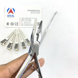 Pince à sertir professionnelle pour micro-perles, personnalisable, à dents nano, pour extensions capillaires, avec poignée à forte adhérence, outil d'installation en acier inoxydable - Product Image 4