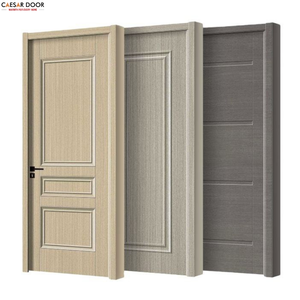 Porte intérieure moderne en bois massif sur mesure, étanche, avec panneau sculpté, finition élégante, pour appartement, hôpital, salon, installation facile - Product Image 1