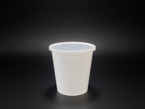 Conteneur rond en polypropylène vierge moulé, capacité 1000 ml, gamme de conteneurs ronds - Moulage par injection en gros pour traiteur - Product Image 4