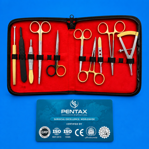 Kit de Instrumentos Quirúrgicos Manuales de Alta Calidad para Blefaroplastia, 11 Piezas, Juego de Herramientas de Cirugía Plástica Ocular, Acero Inoxidable Alemán Pentax CE - Product Image 1