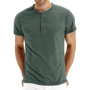 T-shirt pour homme en toile de coton 100% de haute qualité, 200 g/m², coupe classique, décontracté, respirant, col rond - Product Image 5