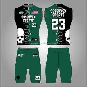 7v7 Uniform Youth High Quality Custom 7 on 7 Skull Design Football Uniforms Best <b>Compression</b> Flag Football Sublimated - Product Image 1