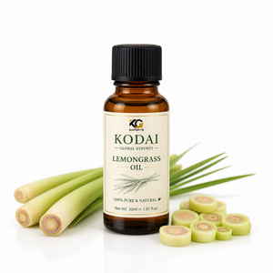 Aceite Esencial de Limoncillo de Tamil Nadu 100% Puro y Natural de Primera Calidad, Destilado al Vapor, para Aromaterapia y Cuidado Facial, Kodai Global Export - Product Image 1