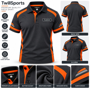 Wicking Corporate Business <b>Shirt</b> <b>Men</b> <b>Work</b> Polo <b>Shirt</b> Custom Logo Short Sleeve Uniform Workwear Breathable Quick Dry Comfortable - Product Image 6