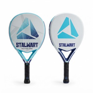 ไม้พายพิคเคิลบอล Stalwart Pro Padel Series รุ่นรักษ์โลก รูปทรงมาตรฐาน ด้ามจับกันลื่น ดีไซน์สีน้ำเงินขาว สำหรับผู้ใหญ่ ฝึกซ้อมและแข่งขัน - Product Image 1
