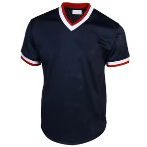 ผู้ผลิตเสื้อเบสบอลแบบ OEM ชุดทีมแขนสั้น พิมพ์ลาย ไซส์ใหญ่ แห้งเร็ว ระบายอากาศได้ดี โพลีเอสเตอร์ ป้องกันรังสียูวี UPF 50 - Product Image 1