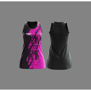 Ensemble de maillots de netball professionnels |   Uniforme de netball par sublimation avec logo, nom et numéro de l'équipe |   Polyester respirant - Product Image 4