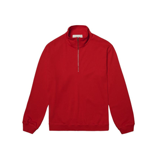 <b>Men</b> Quarter Zip <b>Pullover</b> Sweatshirt Custom Clothing Manufacturer Heavyweight Cotton Streetwear USA Buyers Choice - Product Image 1