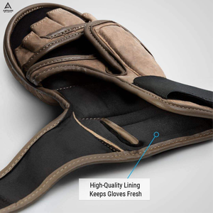 ถุงมือ MMA ระดับมืออาชีพ ดีไซน์เปิดนิ้ว พร้อมแผ่นรองรับแรงกระแทก สำหรับการฝึกซ้อมและการต่อสู้ - Product Image 4