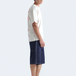 T-shirt ample en coton 100% à épaules tombantes - Essentiel streetwear délavé - Product Image 3