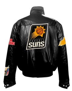 เสื้อแจ็คเก็ตหนังแท้ฟีนิกซ์ ซันส์ สีดำ - Product Image 2