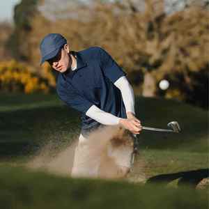 Chemises de pêche pour hommes, manches courtes, protection solaire, violet, vente en gros personnalisée, livraison rapide, polos pour hommes - Product Image 4